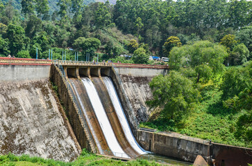 Spillway of a dam