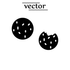 falafel icon, vector illustration on white background