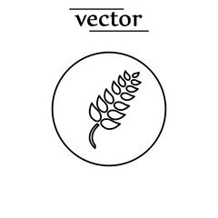 Gluten free vector icon illustration on white background.