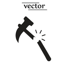 Indestructible icon, vector line illustration on white background..eps