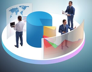 Trader working in technical visualization environment