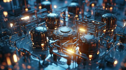 computer circuit motherboard close-shot electronics micro photo future digital technology quantum computing data engineering main board 
