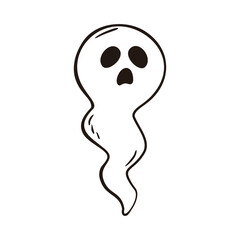 Ghost Doodle Illustration