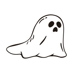 Ghost Doodle Illustration