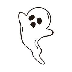 Ghost Doodle Illustration