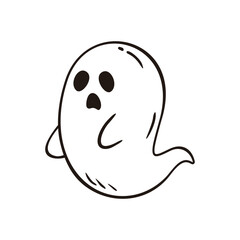 Ghost Doodle Illustration