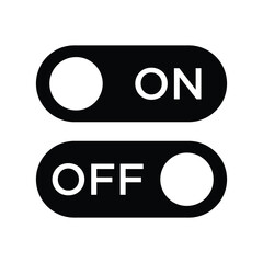 switch button icon vector design template in white background