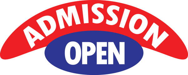 school admission open banner tag abstract shape