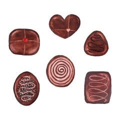 heart shaped chocolate candies