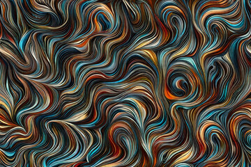 Abstract colorful background,  Psychedelic texture,  Digital art, Generative AI