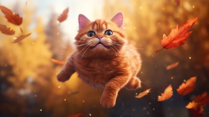 cat in air