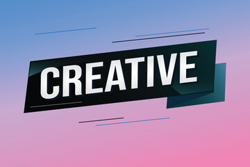 creative word concept vector illustration with lines 3d style for social media landing page, template, ui, web, mobile app, poster, banner, flyer, background, gift card, coupon, label, wallpaper	