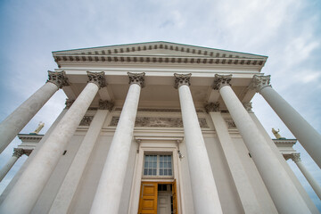 Helsinki cathedral on a sunny summer day
