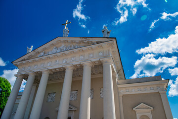 Fototapeta premium Vilnius landmark on a sunny summer day, Lithuania