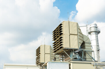 chimney of the power plant