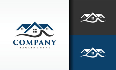 real estate water flow logo