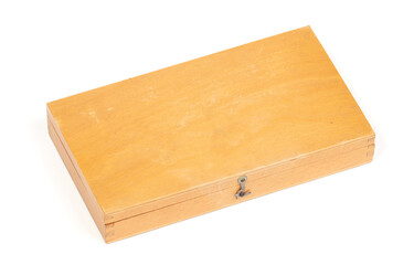 Very old letterbox, selected focus on the old metal hook