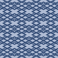 Japanese Overlap Zigzag Diamond Line Vector Seamless Pattern