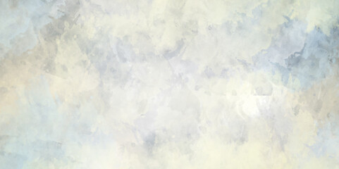 Abstract blue, yellow watercolor background. Colorful watercolor background with vintage texture design on white paper background. 