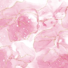 Obraz na płótnie Canvas งbackground,watercolor,pink,marble,gold
