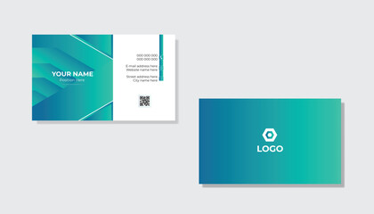 Clean and creative business card design template .