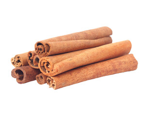 Cinnamon sticks isolated 