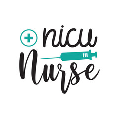 Nice Nurse Vector Design on White Background