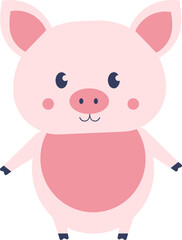 Obraz na płótnie Canvas Animal Character Pig