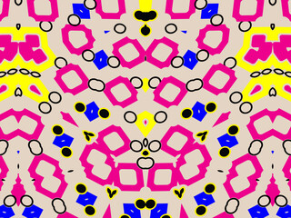 Luxurious abstract design, colorful. Unique gradient ornament. Batik illustration. Modern Exclusive Design. Creative elegant design for your art projects.