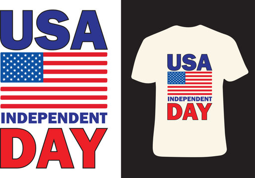 Happy 4th of July Independence Day USA - blue background vector T shirt design,4th of July abstract flag Statue of Liberty blue white red T shirt design