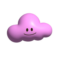 cloud with a smile 3d