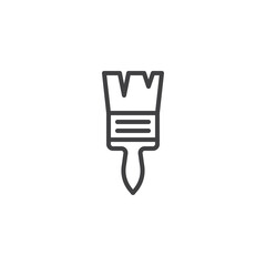 Paint brush line icon