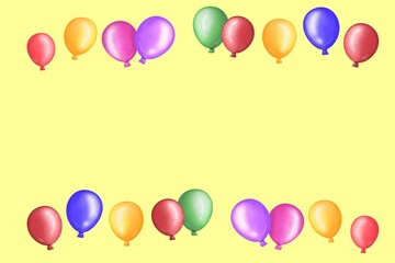 card with balloons 