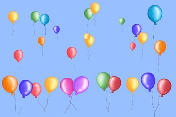 Balloons background