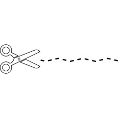 Scissors Cutting Line