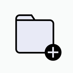 Obraz premium Add File Icon within Line Art Style. New Document Symbol.