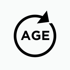 Age Icon. Time Life, Era Symbol.  