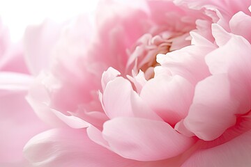 Portrait macro peony flower AI Generative