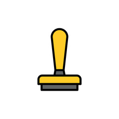 Rubber Stamp Icon Vector Template