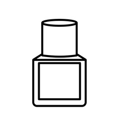 Cute nail polish outline icon