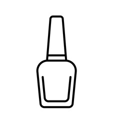 Cute nail polish outline icon