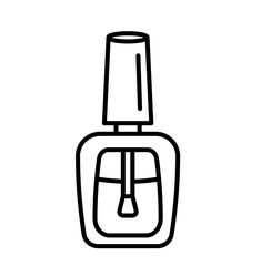 Cute nail polish outline icon