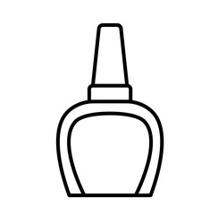 Cute nail polish outline icon