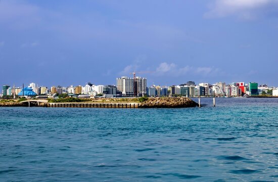 A View Of Malé From Velana International Airport, Maldives