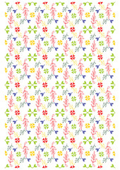 Seamless Pattern Vector Art for background and textile print