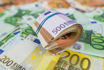 Euro money. euro money background.