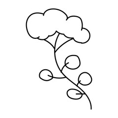 floral doodle illustration