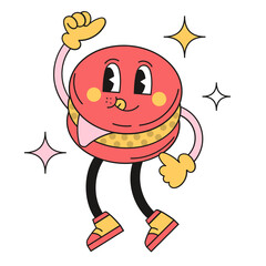 Burger Retro Character