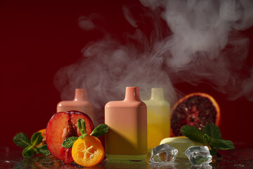 Smoking devices - electronic cigarette, concept of modern smoking