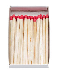 Box of matches siolated on white or transparent background